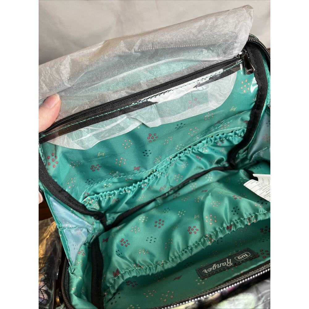 NWT Lug Ranger Crossbody Bag Black Floral Bloom Pattern Matching Rodeo Wallet - Picture 10 of 15